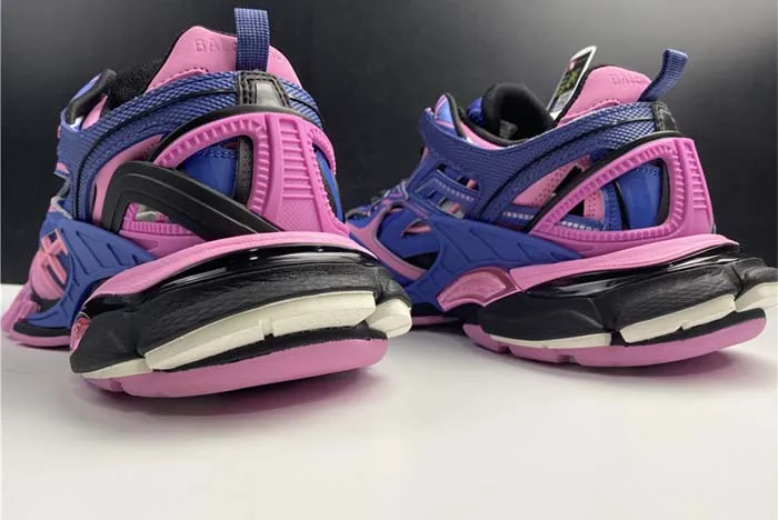 Ba*len*cia*ga led track trainers dark blue pink