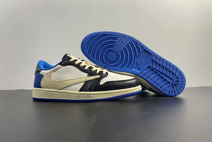 Air Jordan 1x Travis Scott x Fragment  Low Military Blue DM7866 140