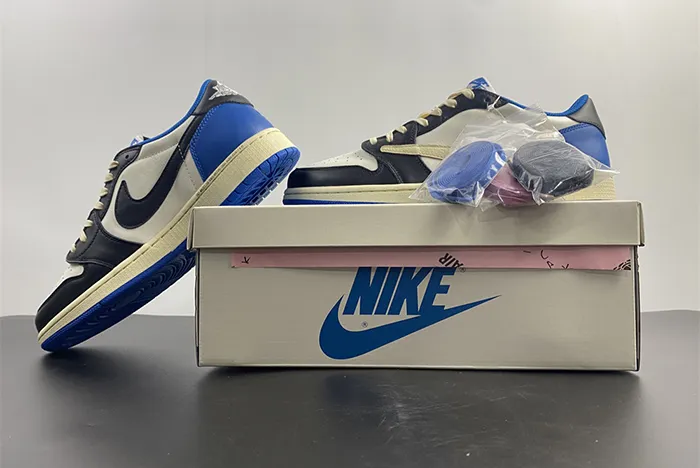 Air Jordan 1x Travis Scott x Fragment  Low Military Blue DM7866 140