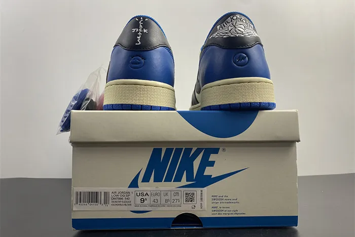 Air Jordan 1x Travis Scott x Fragment  Low Military Blue DM7866 140
