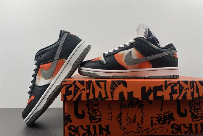 Nike Dunk Low Graffiti Black Red DM0108 001