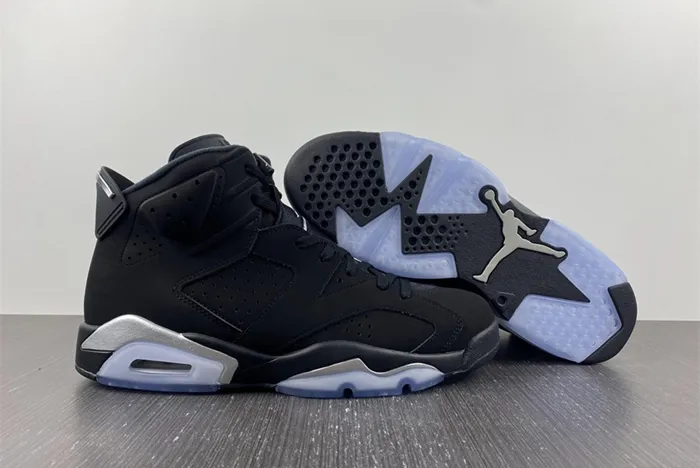 air jordan 6 Ch*0me black metallic silver dx2836 001