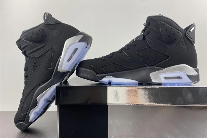 air jordan 6 Ch*0me black metallic silver dx2836 001