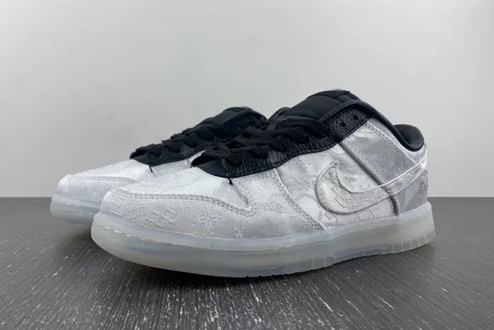 CLOT fragment Nike Dunk Low Colorway White/Black FN0315-110