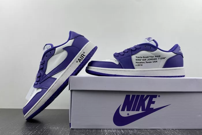 OFF-WHITE x Travis Scott x Air Jordan 1 OW DM7890-386